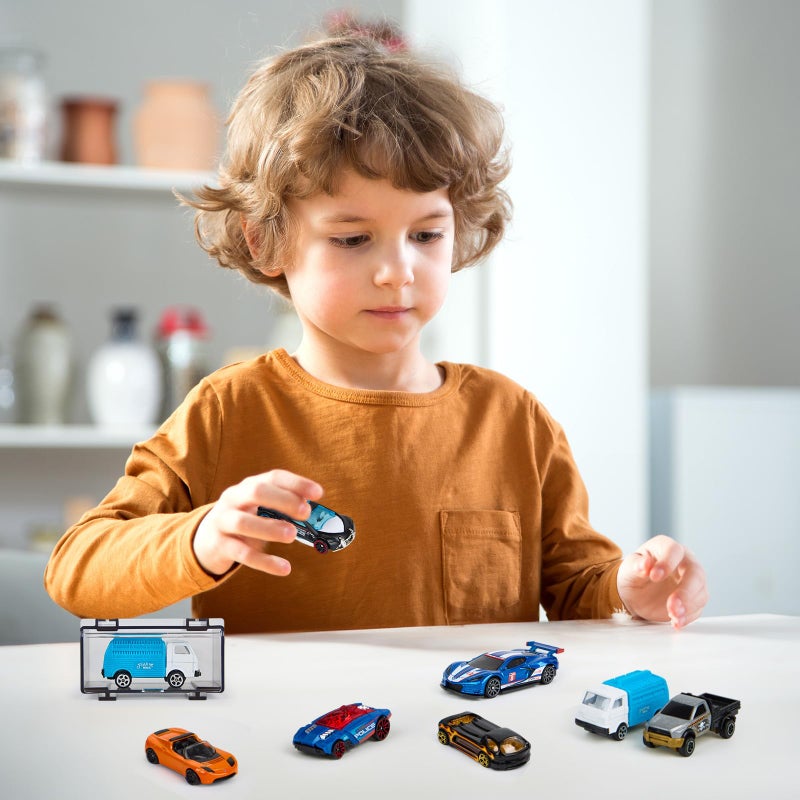 Saichotoy Hot Wheels Display Case: Stackable Toy Car Storage, Transparent Organizer for Matchbox & Hot Wheels 1/64 Scale Diecast Cars (32 Packs, Dark Tint Case Only) - Image 4
